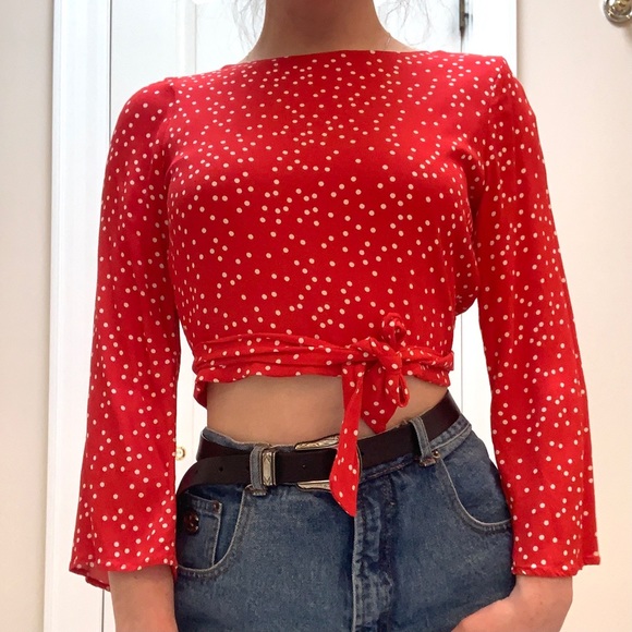 polka dot blouse from URBAN OUTFITTERS !! - Picture 2 of 5